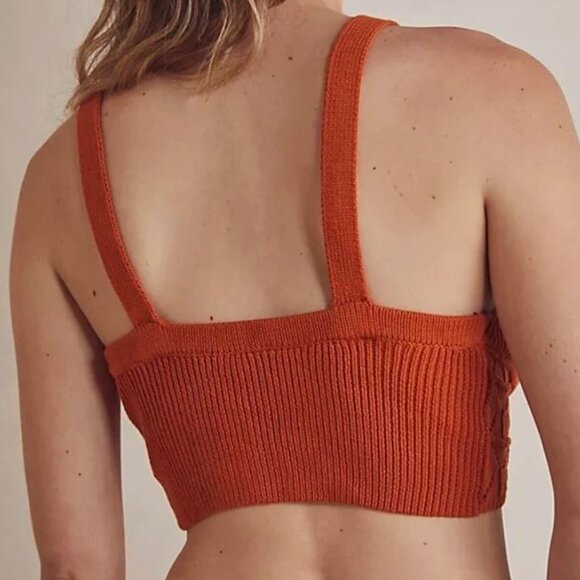 Intimately Free People | Favorite Swit Brami Crochet Crop Top in Rust | Medium - Picture 4 of 11